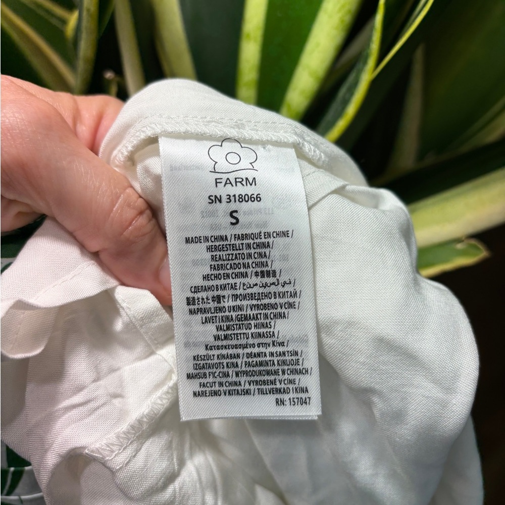 FARM Rio Botanical Green and White Midi Dress - Picture 8 of 8